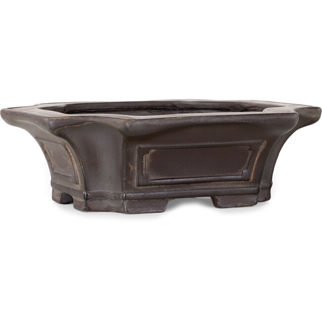 Pot à bonsaï Mokko non émaillé de Bigei - 160 x 135 x 50 mm