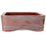 Rectangular unglazed bonsai pot by Bigei - 192 x 145 x 50 mm
