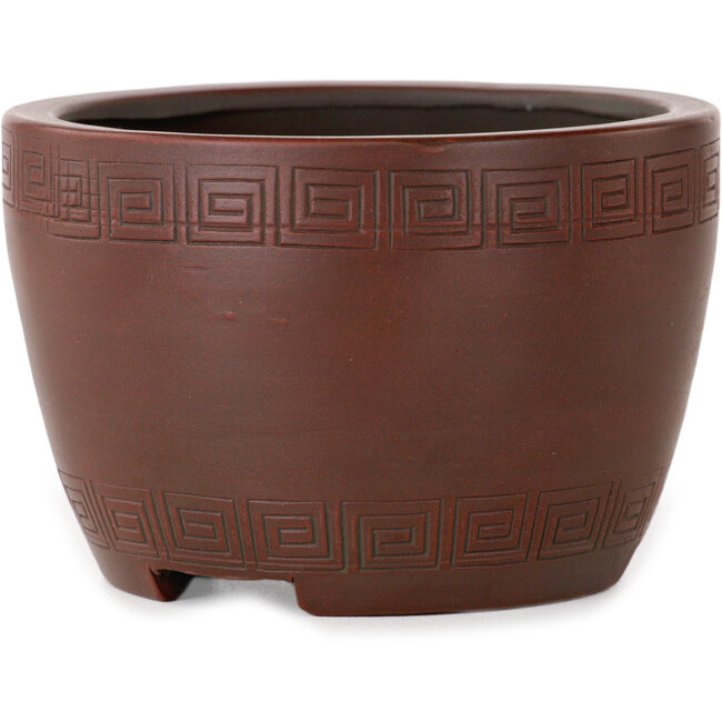 Vaso bonsai rotondo non smaltato di Bigei - 90 x 90 x 60 mm