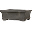 Rectangular unglazed bonsai pot by Yamaaki - 133 x 105 x 50 mm