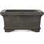 Rectangular unglazed bonsai pot by Yamaaki - 133 x 105 x 50 mm