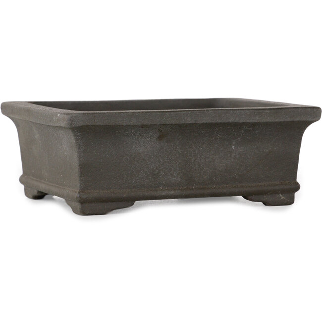 Maceta rectangular sin esmaltar para bonsái de Yamaaki - 133 x 105 x 50 mm