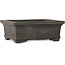 Rectangular unglazed bonsai pot by Yamaaki - 133 x 105 x 50 mm