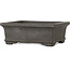 Rectangular unglazed bonsai pot by Yamaaki - 133 x 105 x 50 mm
