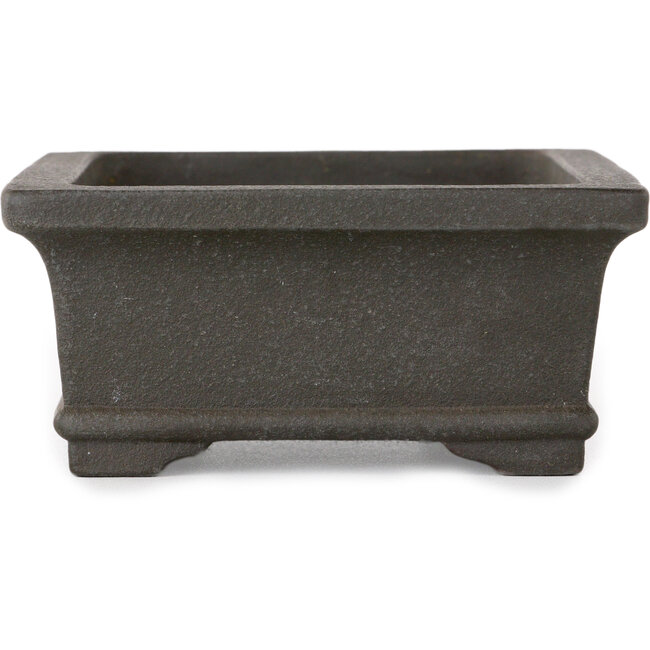 Maceta rectangular sin esmaltar para bonsái de Yamaaki - 133 x 105 x 50 mm