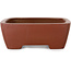 Maceta rectangular sin esmaltar para bonsái de Shibakatsu - 160 x 130 x 45 mm