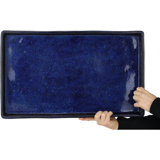 Blaue Suiban von Haru Matsu – 565 x 342 x 50 mm