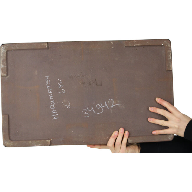 Suiban azul de Haru Matsu - 565 x 342 x 50 mm