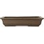 Rectangular unglazed bonsai pot by Yamaaki Toshio (third generation) - 347 x 217 x 75 mm