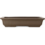 Maceta rectangular sin esmaltar para bonsái de Yamaaki Toshio (tercera generación) - 347 x 217 x 75 mm