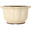 Lotus off-white bonsai pot by Yamaaki Toshio (third generation) - 310 x 310 x 165 mm