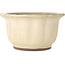 Lotus off-white bonsai pot by Yamaaki Toshio (third generation) - 310 x 310 x 165 mm
