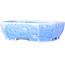 Pot à bonsaï ovale bleu clair à glaçure cristalline par Heian Senzan - 161 x 132 x 50 mm