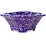 Maceta para bonsái con esmalte de cristal morado Mokko de Heian Senzan - 155 x 140 x 50 mm