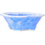 Maceta para bonsái Mokko azul claro con esmaltado de cristal de Heian Senzan - 170 x 160 x 58 mm