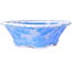 Vaso per bonsai Mokko azzurro chiaro, smalto cristallino di Heian Senzan - 170 x 160 x 58 mm