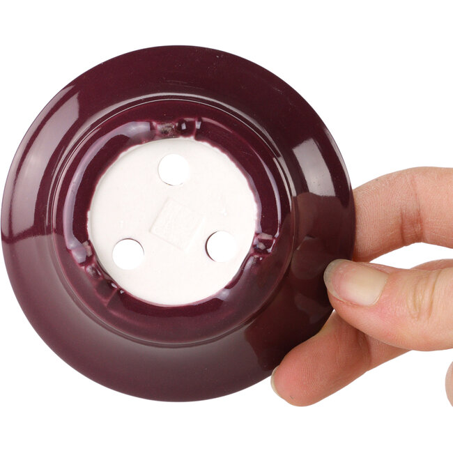 Runder Bonsai-Topf in Auberginenform von Seifu – 85 x 85 x 35 mm