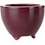 Maceta redonda para bonsái de berenjena de Seifu - 87 x 87 x 68 mm