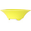 Vaso bonsai rotondo giallo di Seifu - 118 x 118 x 38 mm