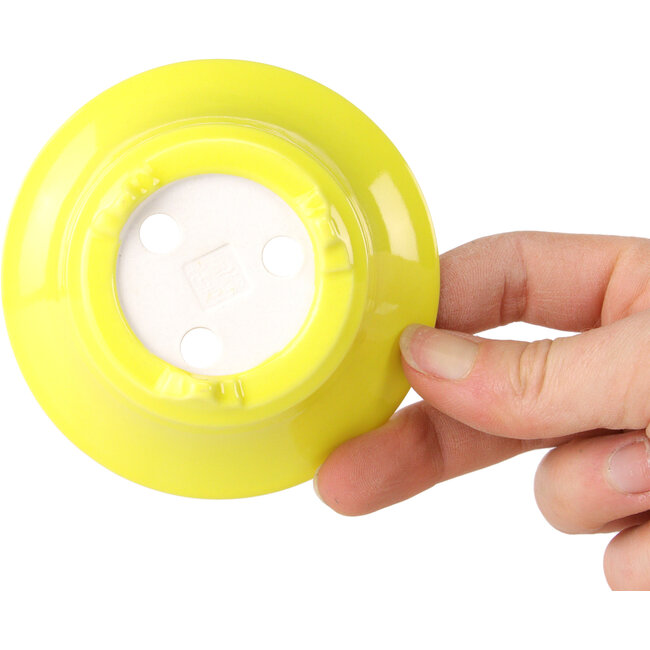 Pot à bonsaï rond jaune de Seifu - 85 x 85 x 35 mm