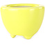 Vaso bonsai rotondo giallo di Seifu - 58 x 58 x 43 mm