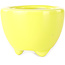 Pot à bonsaï rond jaune de Seifu - 58 x 58 x 43 mm