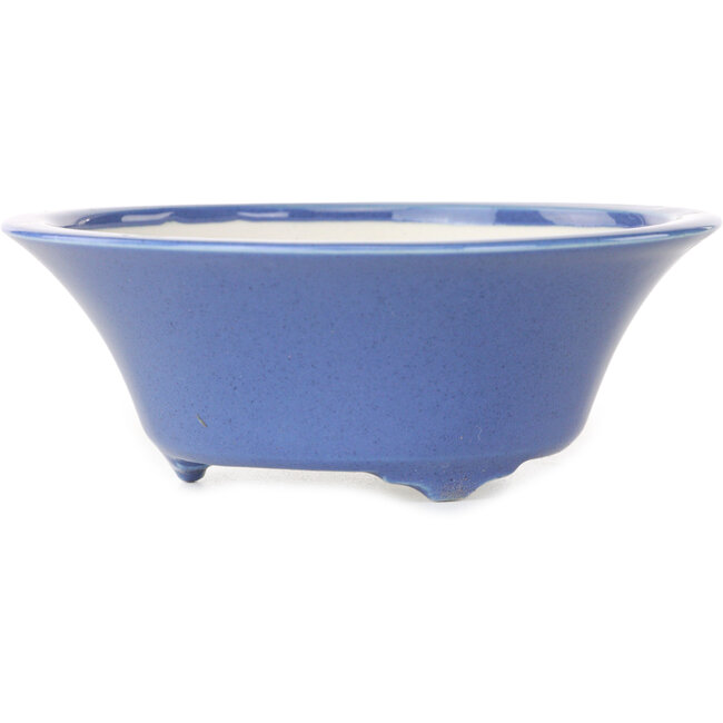 Vaso bonsai rotondo blu di Seifu - 120 x 120 x 48 mm