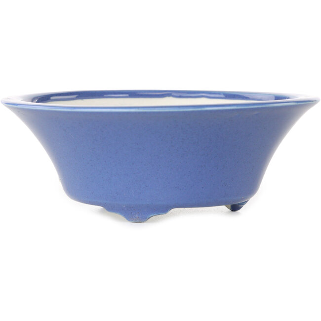 Ronde blauwe bonsaipot van Seifu - 120 x 120 x 48 mm