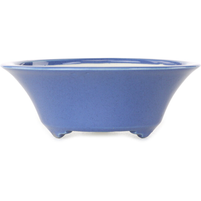 Runder blauer Bonsai-Topf von Seifu – 120 x 120 x 48 mm