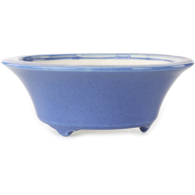 Maceta redonda azul para bonsái de Seifu - 85 x 85 x 35 mm