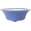 Round blue bonsai pot by Seifu - 85 x 85 x 35 mm