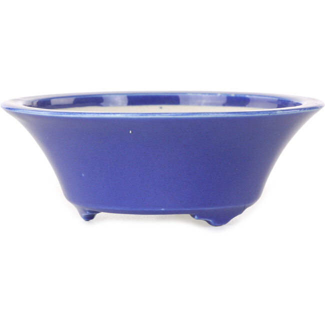 Maceta redonda para bonsái azul oscuro de Seifu - 120 x 120 x 48 mm