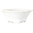 Bonsai-Topf „Mokko white“ mit Kristallglasur von Heian Senzan – 170 x 160 x 58 mm