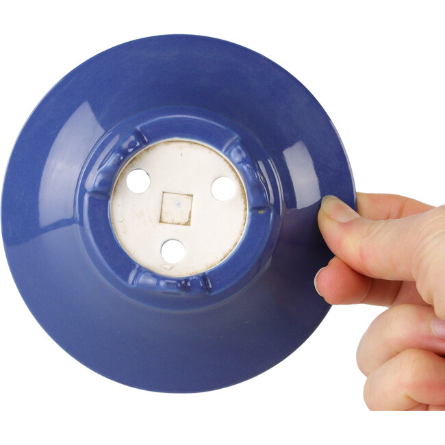 Pot à bonsaï rond bleu foncé de Seifu - 120 x 120 x 40 mm