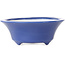 Round dark blue bonsai pot by Seifu - 85 x 85 x 35 mm