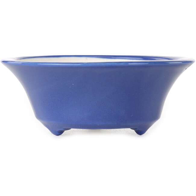 Maceta redonda para bonsái azul oscuro de Seifu - 85 x 85 x 35 mm