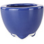 Pot à bonsaï rond bleu foncé de Seifu - 58 x 58 x 43 mm