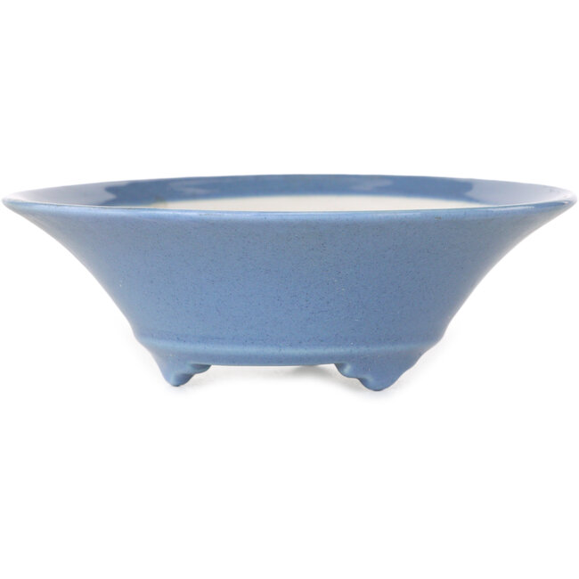 Vaso bonsai rotondo azzurro di Seifu - 120 x 120 x 40 mm