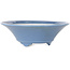 Round light blue bonsai pot by Seifu - 120 x 120 x 40 mm