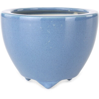 Seifu Pot à bonsaï rond bleu clair de 87 mm, de la marque Seifu, Japon