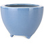 Vaso bonsai rotondo azzurro di Seifu - 87 x 87 x 68 mm