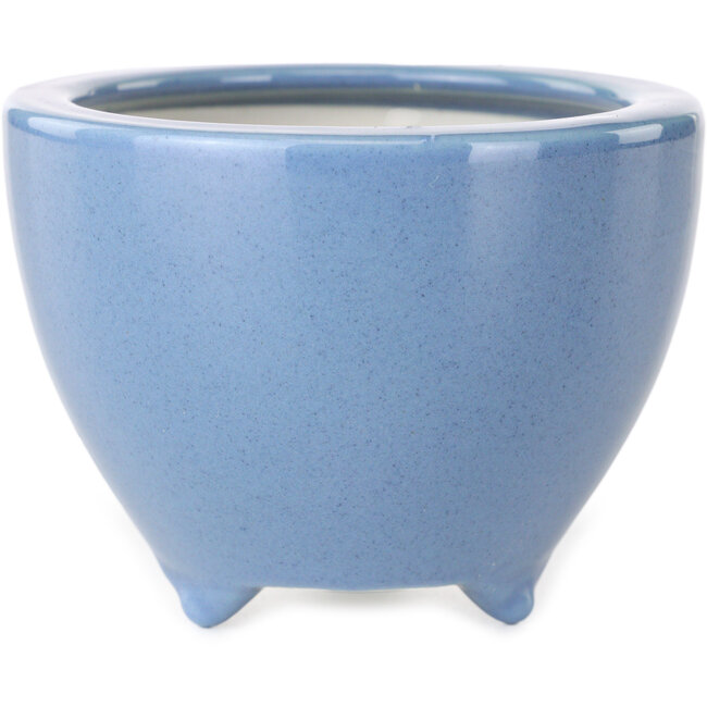 Maceta redonda para bonsái azul claro de Seifu - 87 x 87 x 68 mm