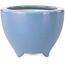 Pot à bonsaï rond bleu clair de Seifu - 87 x 87 x 68 mm
