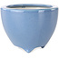 Maceta redonda para bonsái azul claro de Seifu - 87 x 87 x 68 mm