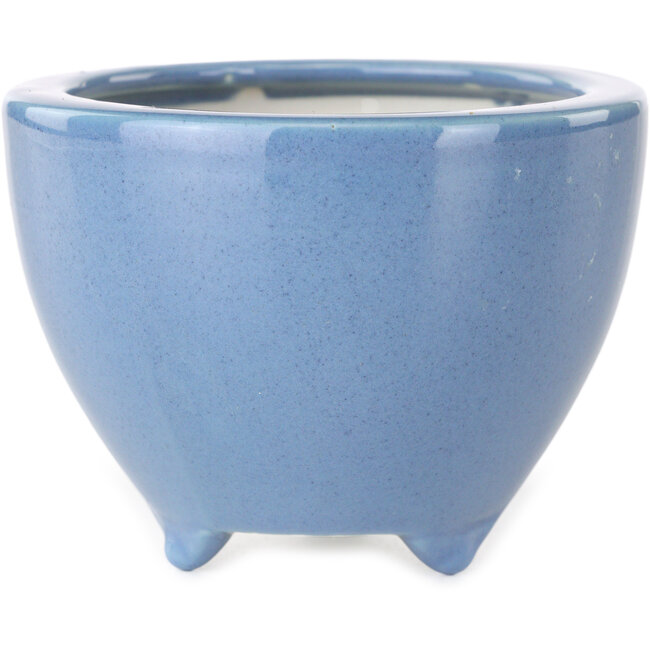 Pot à bonsaï rond bleu clair de Seifu - 87 x 87 x 68 mm