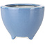 Pot à bonsaï rond bleu clair de Seifu - 87 x 87 x 68 mm