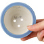 Round light blue bonsai pot by Seifu - 87 x 87 x 68 mm