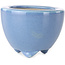 Round light blue bonsai pot by Seifu - 58 x 58 x 43 mm