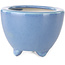 Round light blue bonsai pot by Seifu - 58 x 58 x 43 mm