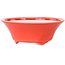 Ronde rode bonsaipot van Seifu - 120 x 120 x 48 mm